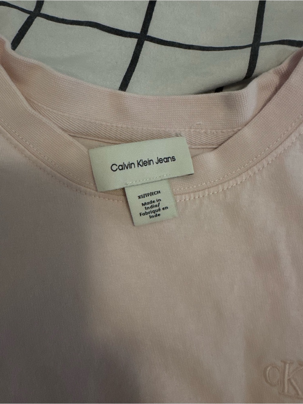 Calvin Klein Jeans Pale Pink Short Sleeve Tee